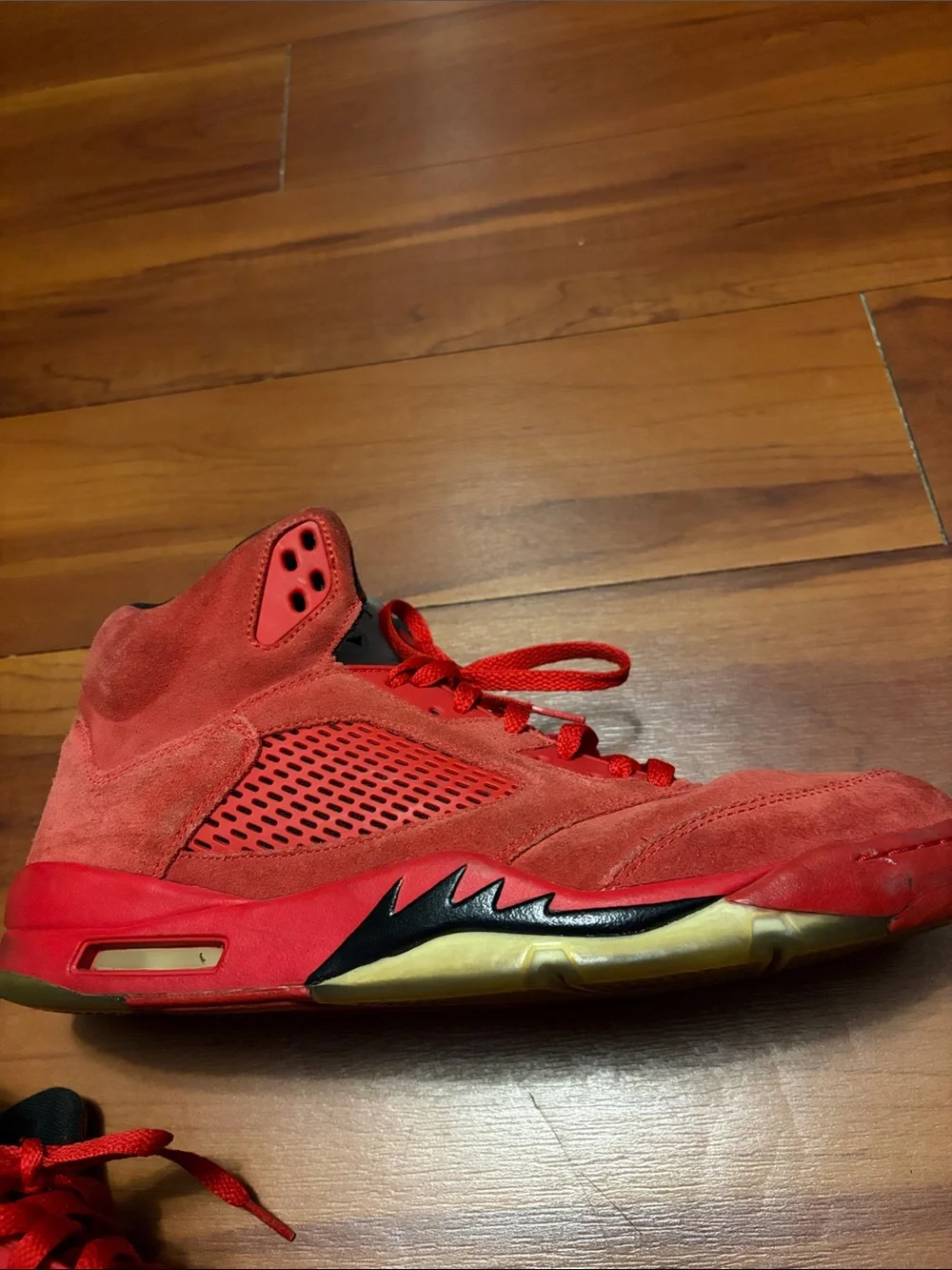 Nike Air Jordan 5 Retro Red Suede 136027-602 Sz 13